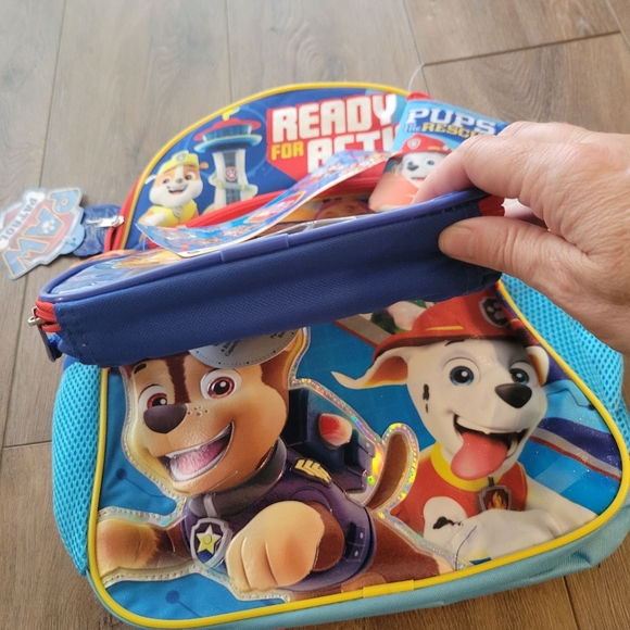 Paw Patrol Ready for Action 5 Piece Set Backpack, Lunch, Cinch sak, Pencil Case - Picture 5 of 12